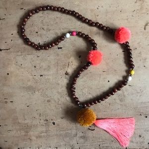 Pom necklace made in Spain